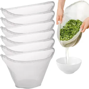 2025 New Soy Milk Bag, Organic Unbleached Cotton Cheesecloth or Food Strainer, Nut Butter Bag Reusable for Straining Oat Filter, Dumpling Fillings Straining, Fine Mesh Cheese Cloth Making(6, Large)