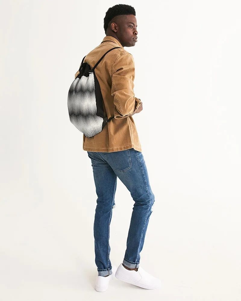 Althea Triangle Chevron Canvas Drawstring Bag
