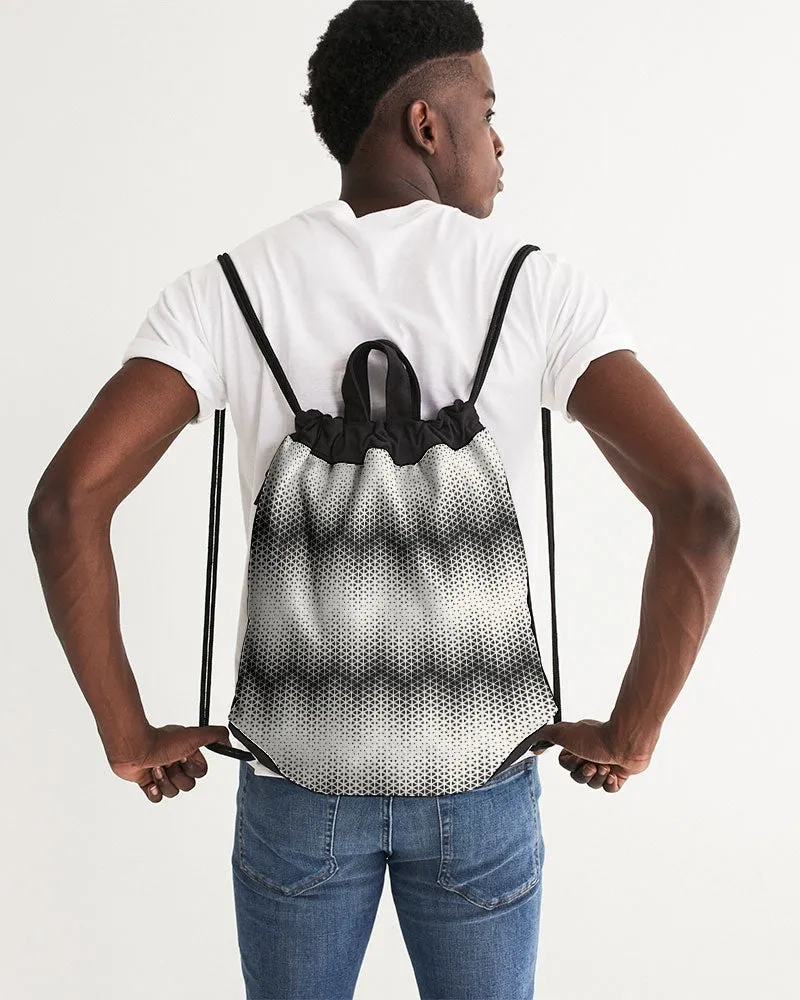Althea Triangle Chevron Canvas Drawstring Bag