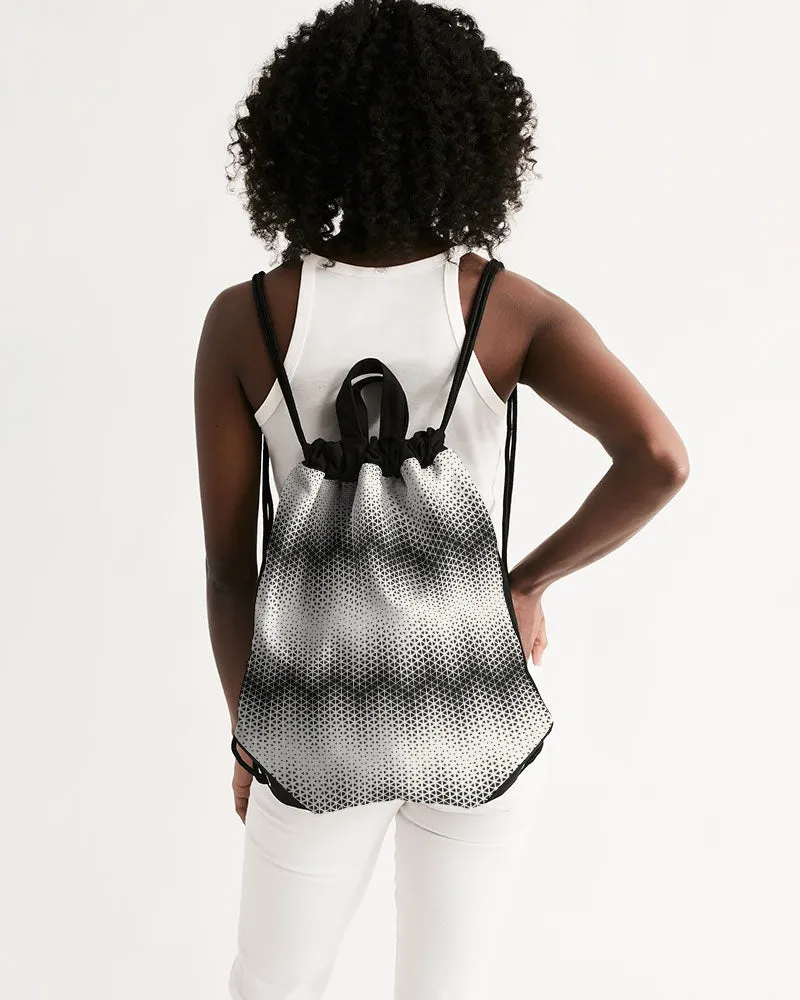 Althea Triangle Chevron Canvas Drawstring Bag