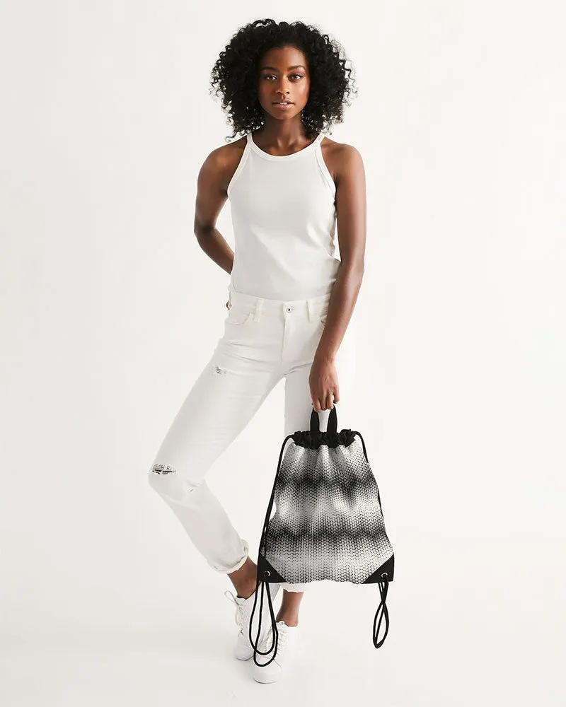 Althea Triangle Chevron Canvas Drawstring Bag