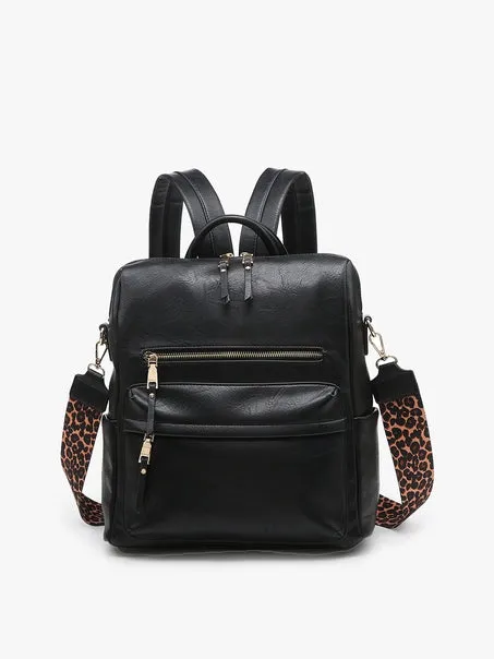 Amelia Convertible Backpack with Guitar Strap-Asst  Colors
