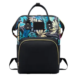 Babymoon Mother Diaper Bag Lightweight Multifunctional Travel Unisex Diaper Backpack - Black