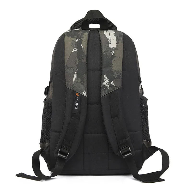 Backpack Camping Travel Bag Large Capacity Army Fan 3D   Student Schoolbag