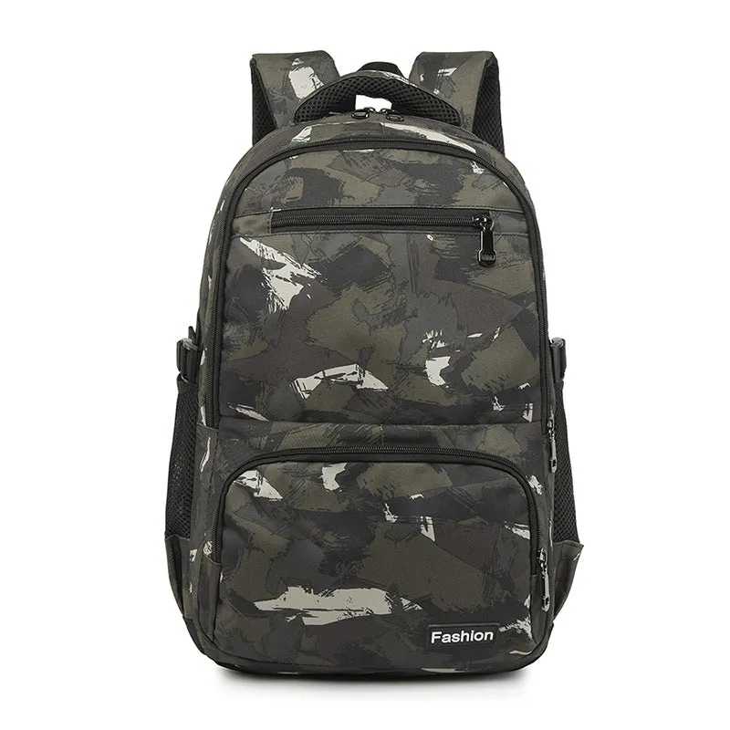 Backpack Camping Travel Bag Large Capacity Army Fan 3D   Student Schoolbag