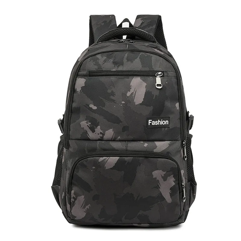 Backpack Camping Travel Bag Large Capacity Army Fan 3D   Student Schoolbag