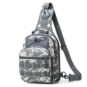 Backpack Cycling   Waterproof Combat   Printed Men Chest   Large Capacity Crossbody shoulder bag