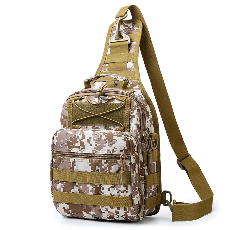 Backpack Cycling   Waterproof Combat   Printed Men Chest   Large Capacity Crossbody shoulder bag