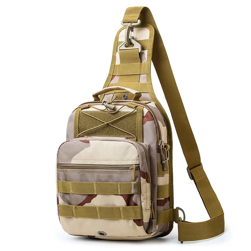 Backpack Cycling   Waterproof Combat   Printed Men Chest   Large Capacity Crossbody shoulder bag