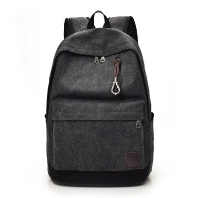 Backpack Vintage Travel Bag College Unisex Student Schoolbag 8016