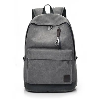 Backpack Vintage Travel Bag College Unisex Student Schoolbag 8016