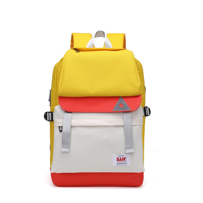 Buffalo Canvas Backpack Men's and Women's Outdoor Travel Backpack Student Schoolbag