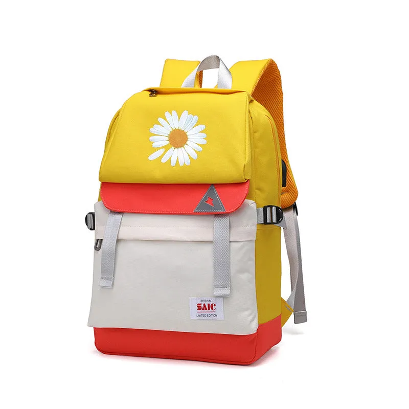 Buffalo Canvas Backpack Men's and Women's Outdoor Travel Backpack Student Schoolbag
