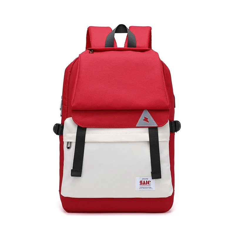 Buffalo Canvas Backpack Men's and Women's Outdoor Travel Backpack Student Schoolbag