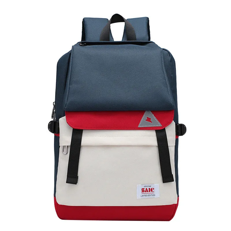Buffalo Canvas Backpack Men's and Women's Outdoor Travel Backpack Student Schoolbag