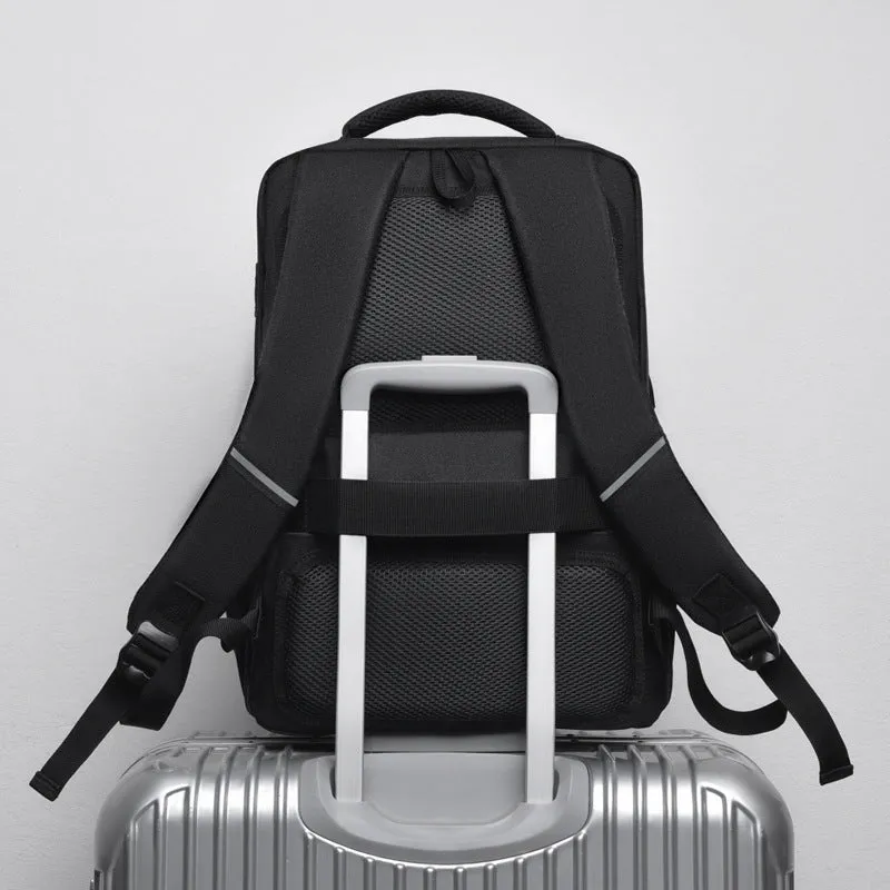 Business Casual Computer Bag Student Schoolbag Rechargeable Anti-Theft Backpack