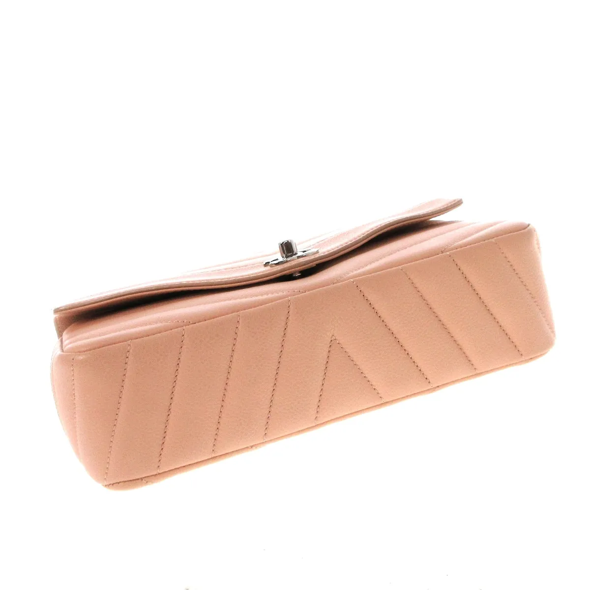 Chanel Chevron pink beige Shoulder bag