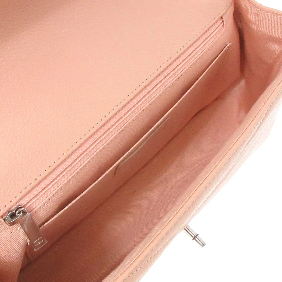 Chanel Chevron pink beige Shoulder bag
