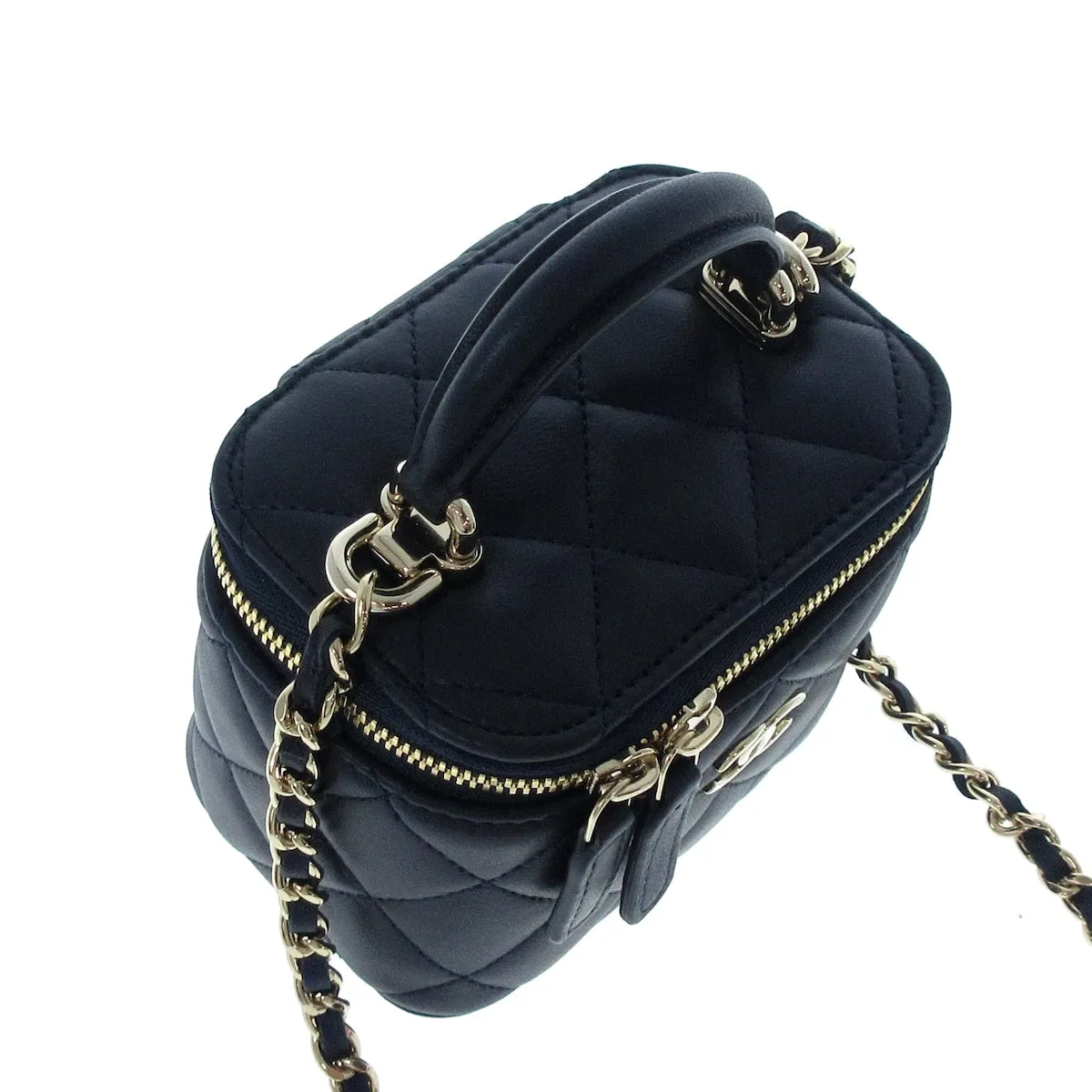 Chanel Mini Vanity Case Navy bag