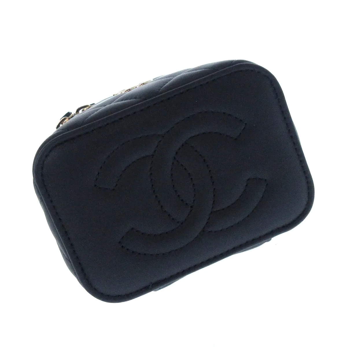 Chanel Mini Vanity Case Navy bag