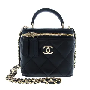 Chanel Mini Vanity Case Navy bag