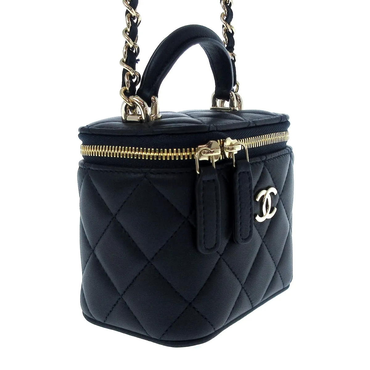 Chanel Mini Vanity Case Navy bag