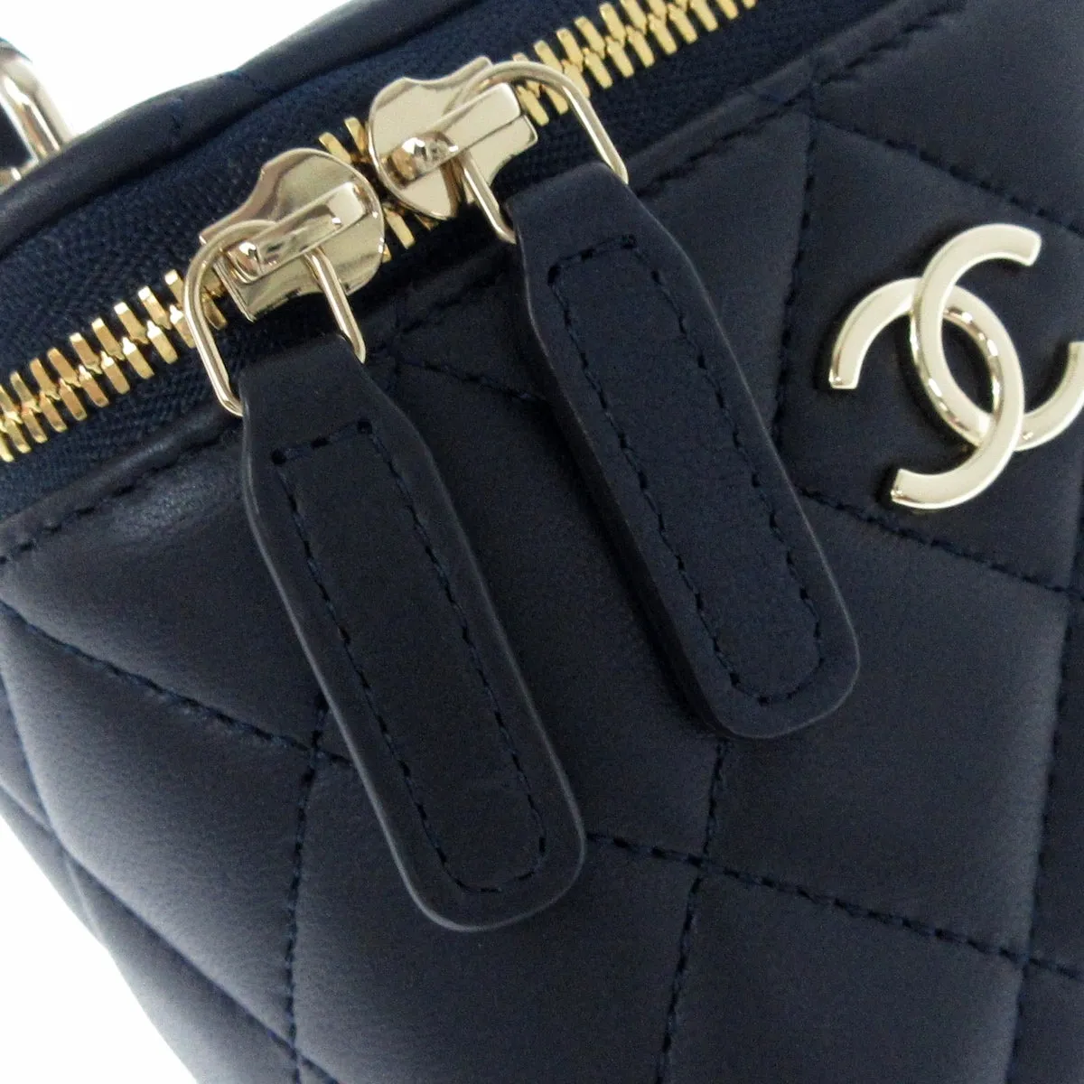 Chanel Mini Vanity Case Navy bag