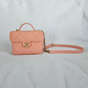 Chanel quilted CC GHW chain shoulder bag 2 way vanity crossbody bag