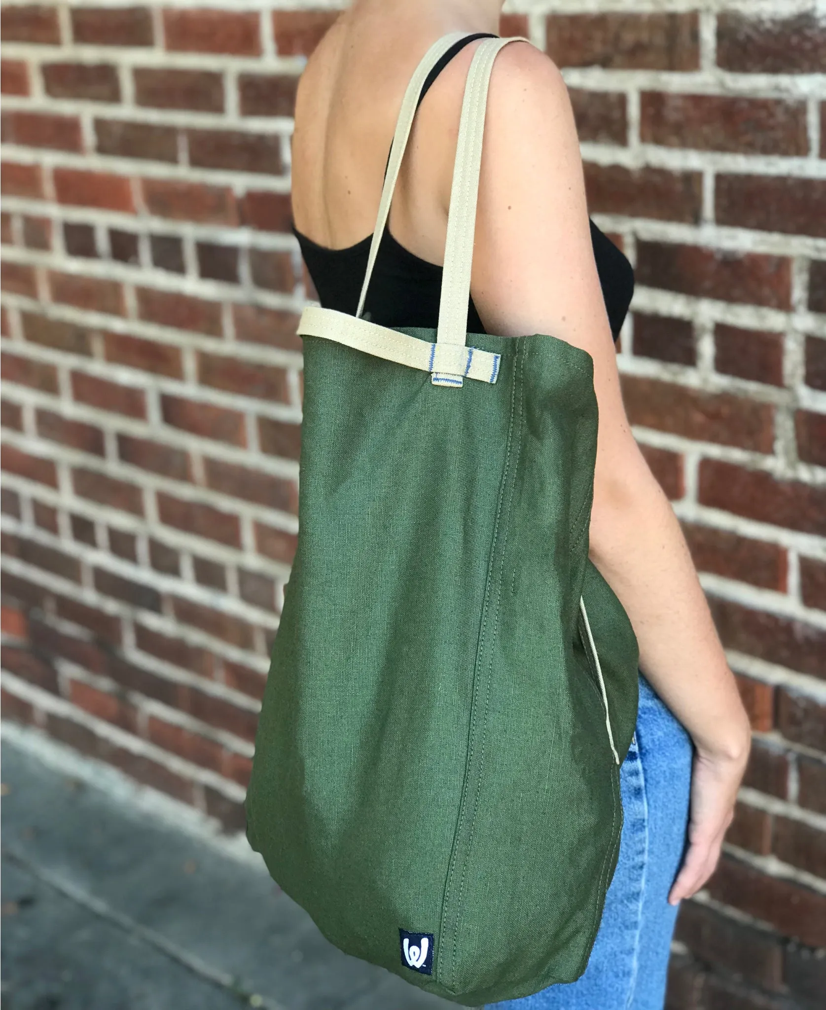Dark Green Convertible Tote-Pack
