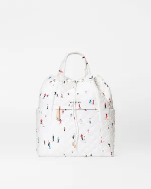 Dede Ski Print Metro Convertible Backpack