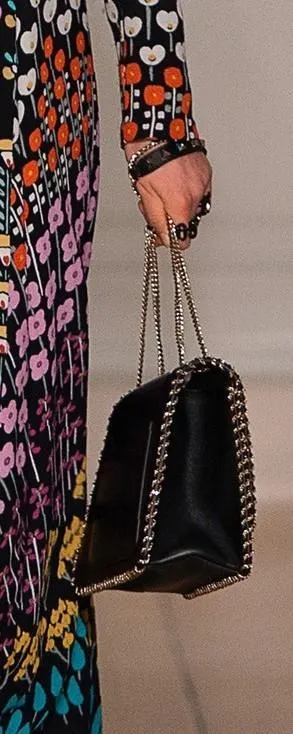 Demilune Small Leather Shoulder Bag - Black, Red, Pale Pink