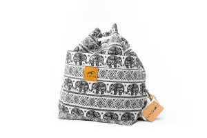 Elephants - Canvas Drawstring Day Bag