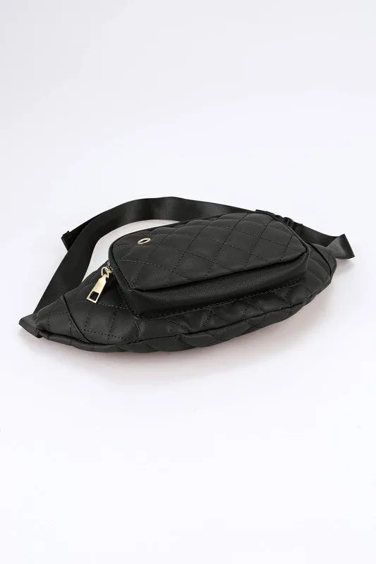 Fergie Diamond Pattern Belt Bag