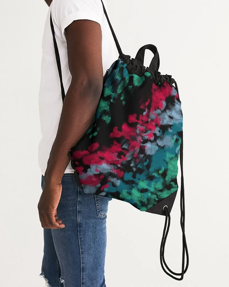 Flame Canvas Drawstring Bag