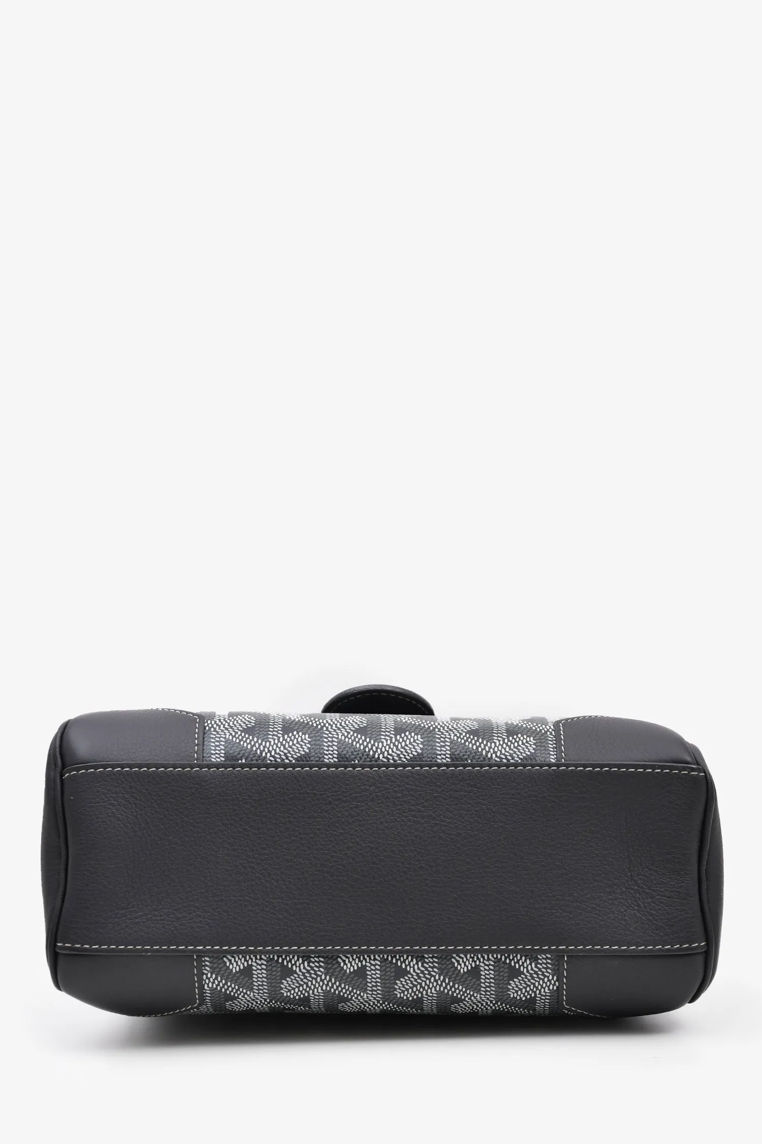 Goyard Grey Goyardine Canvas/Leather Saigon Mini Bag