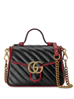 Gucci GG Marmont Mini Top Handle Crossbody Bag