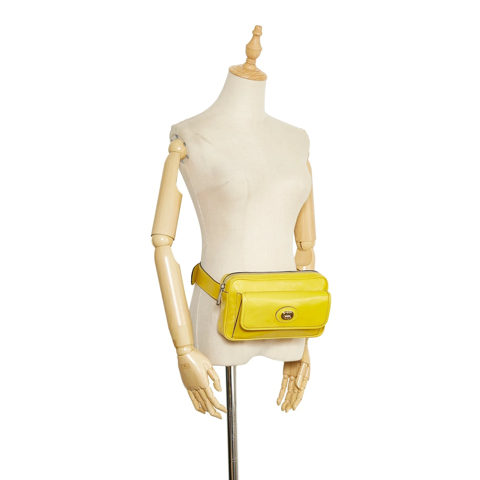 Gucci Interlocking G Morpheus Belt Bag Yellow