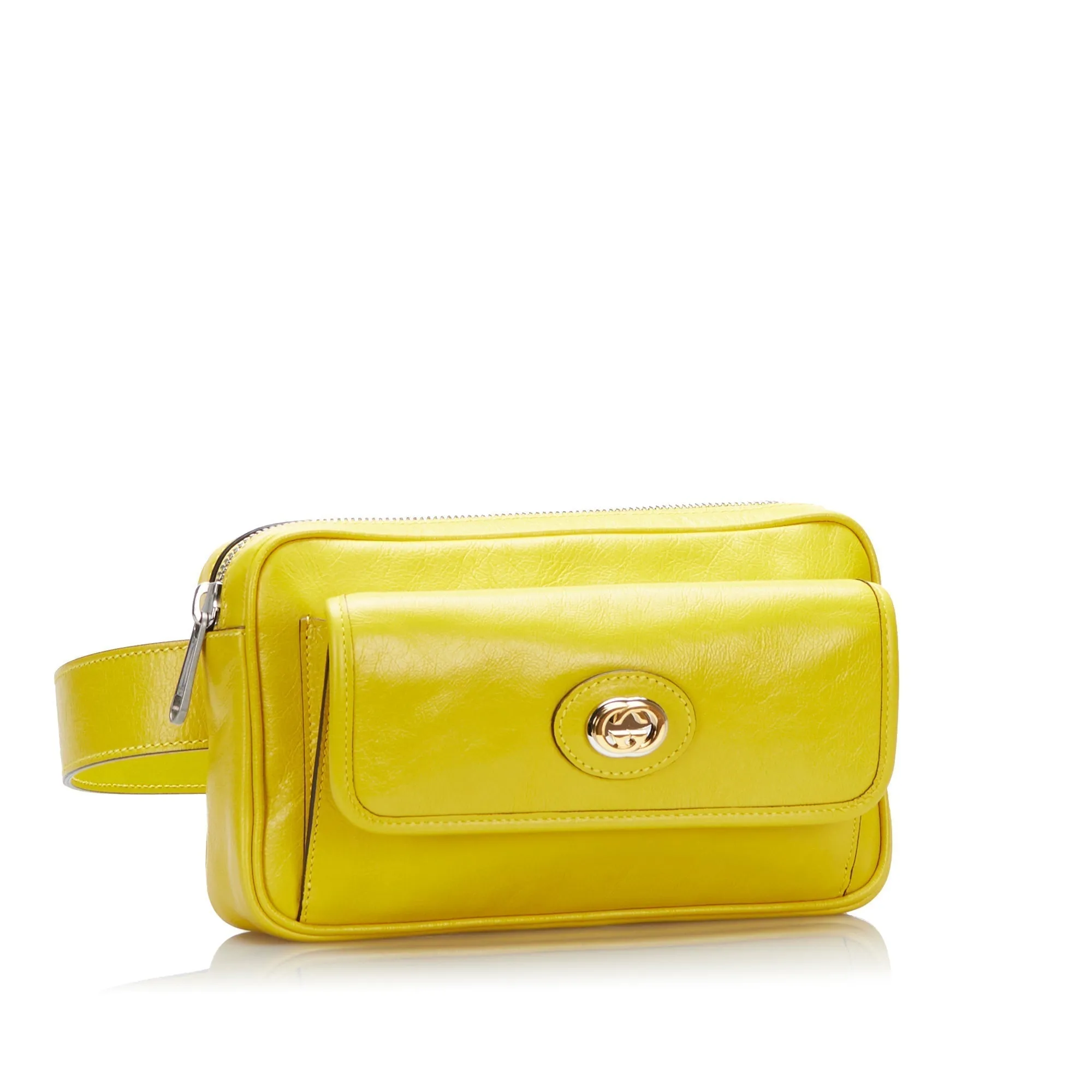 Gucci Interlocking G Morpheus Belt Bag Yellow