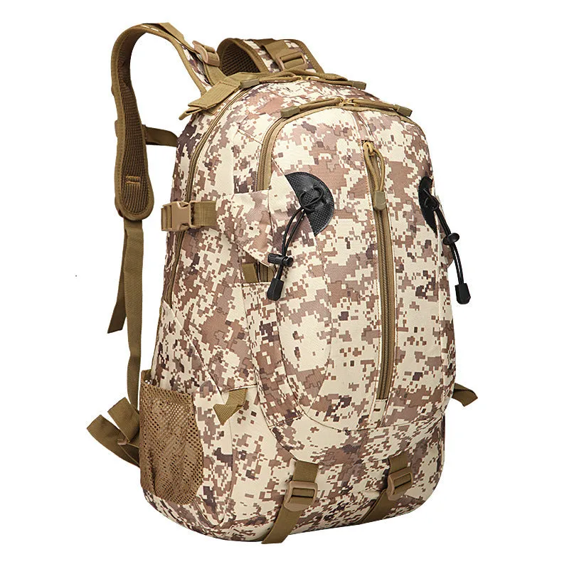 Hiking Backpack Outdoor Sports Trip Army Camouflage Double-Shoulder Backpack