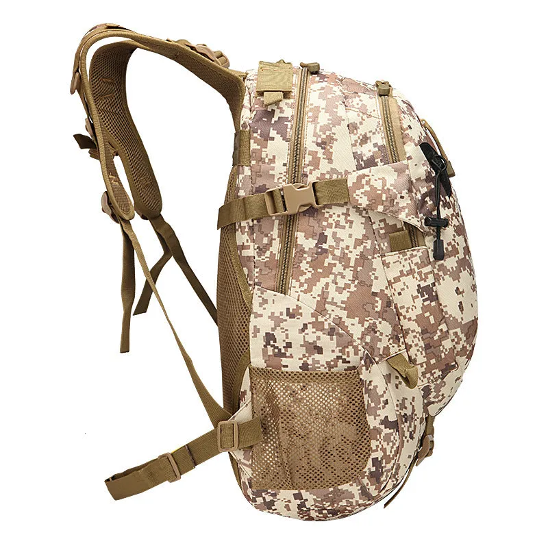 Hiking Backpack Outdoor Sports Trip Army Camouflage Double-Shoulder Backpack