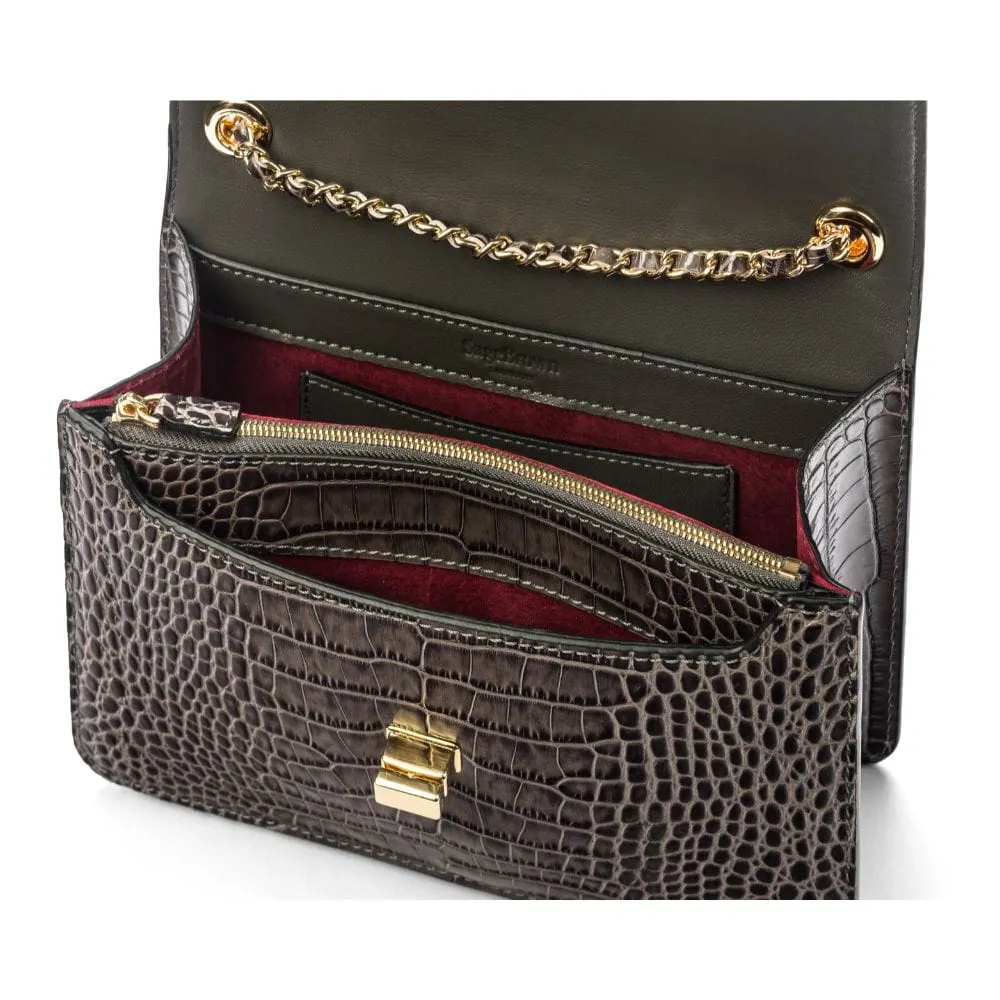 Julia Bag - Grey Croc