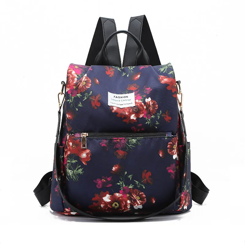 Junior High School Student Large Capacity Anti-Theft Backpack Korean Style Printed Girls Backpack