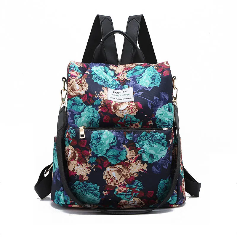 Junior High School Student Large Capacity Anti-Theft Backpack Korean Style Printed Girls Backpack