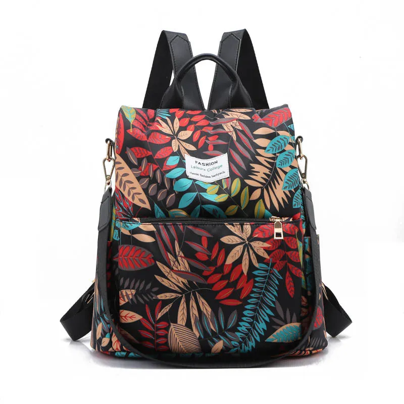 Junior High School Student Large Capacity Anti-Theft Backpack Korean Style Printed Girls Backpack