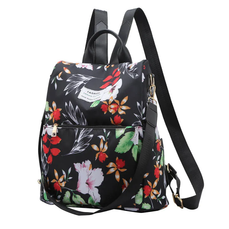 Junior High School Student Large Capacity Anti-Theft Backpack Korean Style Printed Girls Backpack