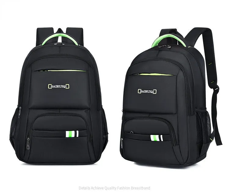 Men's Business Commute Computer Backpack Simple Outdoor Casual Backpack Large Capacity Schoolbag