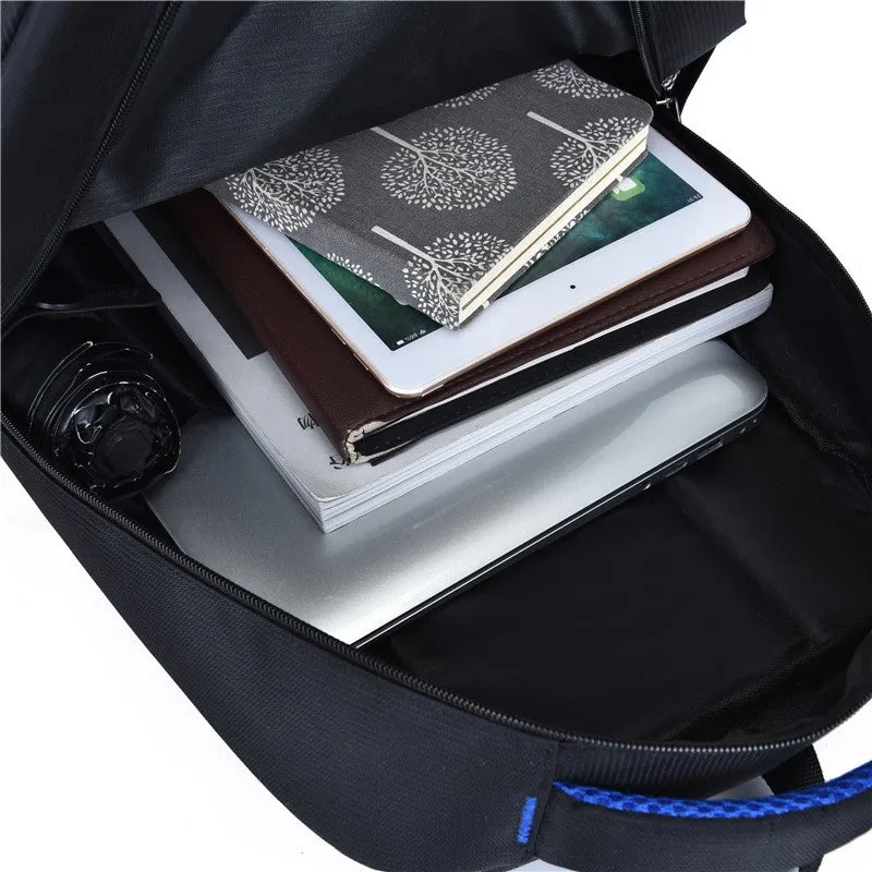 Men's Business Commute Computer Backpack Simple Outdoor Casual Backpack Large Capacity Schoolbag