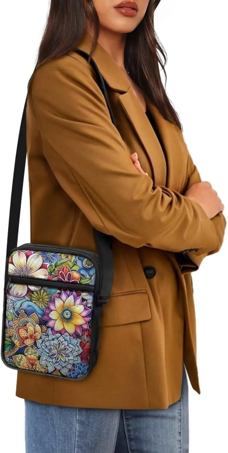 Messenger Bag for Women Small Crossbody Bags with Pockets Cell Phone Purse Wallet