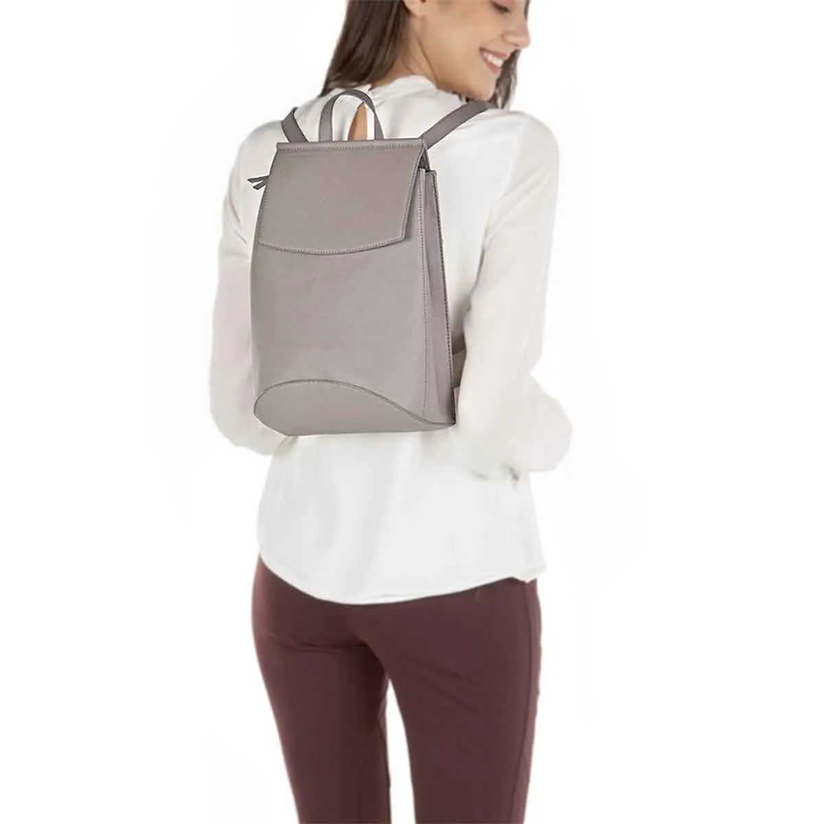 Mona B - Women Vegan Leather Daypack Casual Bag (Storm, Small) - SH-107 STM