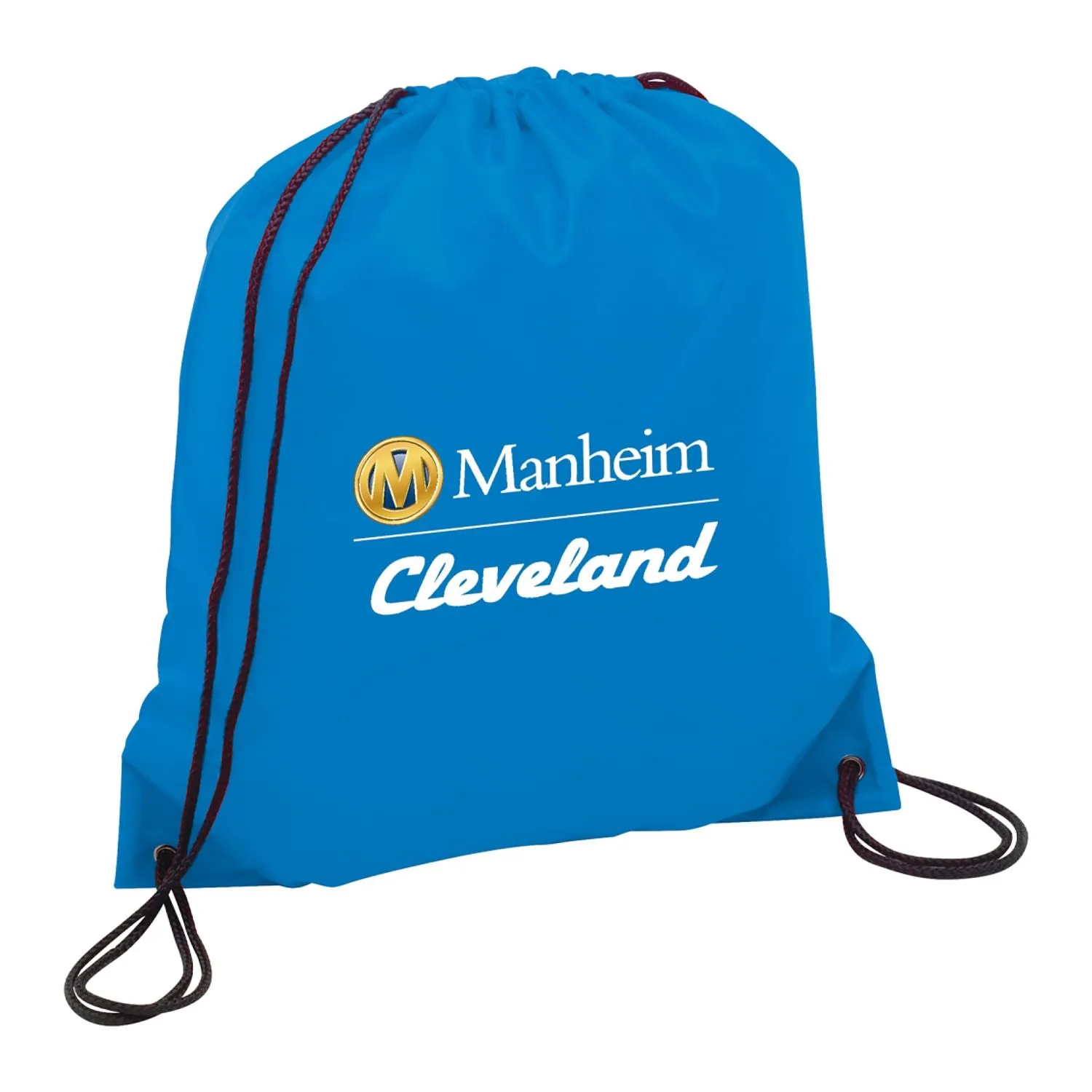 Oriole Polyester Drawstring Bag - Process Blue